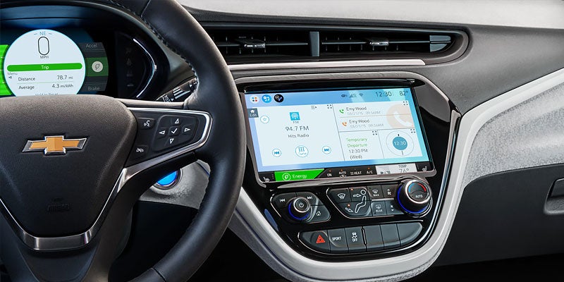 dashboard of Chevrolet Bolt EV