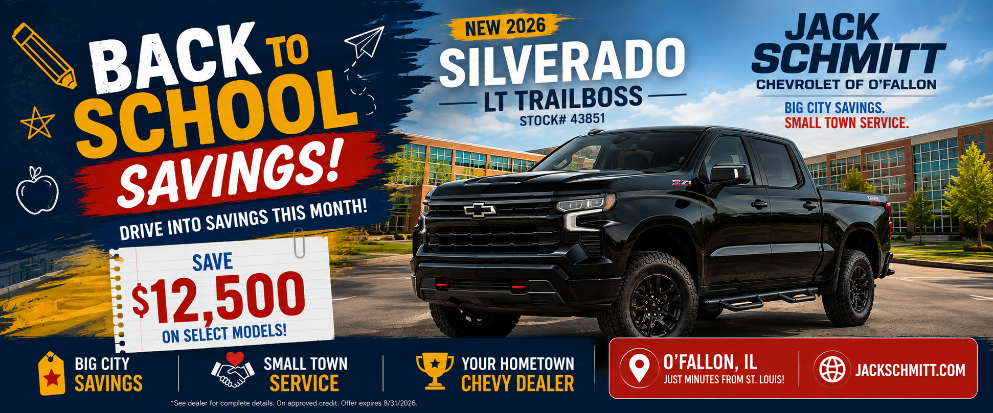 2026 Silverado Save $12,500 on select models