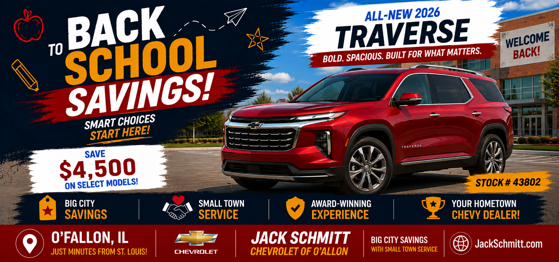 2026 Traverse Save $4,500 on select Models