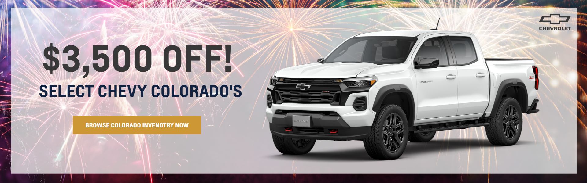 White Colorado on colorful multicolor background